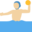 man playing water polo, medium-light skin tone